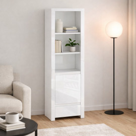 LINGO regał otwarty 1d1s biały połysk