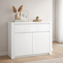 LINGO komoda 2d1s biały połysk