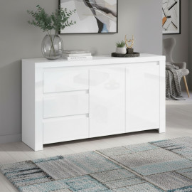 LINGO komoda 2d3s biały połysk