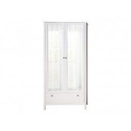 OLE biała garderoba matowa 2 drzwi lustro przedpokój