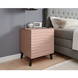 NOVA szafki nocne zestaw 2 szt pudrowy róż