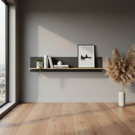 ESTEBAN półka 150 grafit / dąb evok