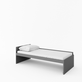  SANTANA SA-19 - łóżko górne z materacem - grafit/dąb santana
