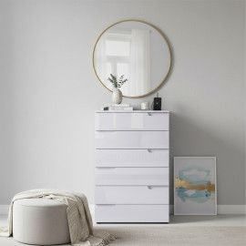 SELENE 3 BIAŁA KOMODA POŁYSK