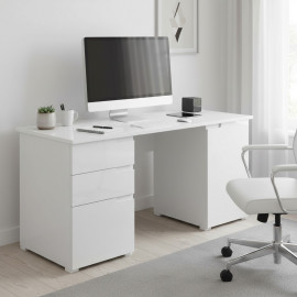 SELENE 15 BIAŁE BIURKO POŁYSK