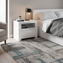 LINGO szafka nocna 1s biały połysk