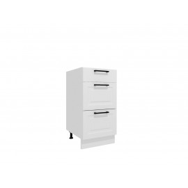 VENEZIA BIAŁA D40S/3 szafka kuchenna dolna 40 z szufladami - kuchnia skandynawska 