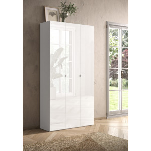 Smile szafa na buty, 3 drzwi, lakier biały połysk 409048-23