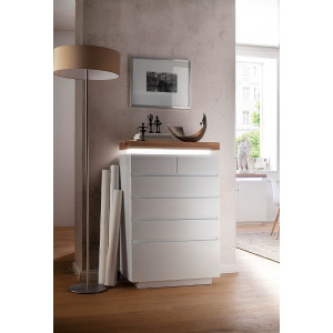 Romina komoda szafka biały lakier matowy 48997MW