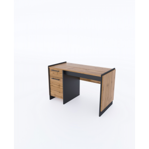  AMINO biurko 1d1s/130 dąb wotan / czarny