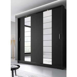 ARTI AR-14P - szafa 2d z oświetleniem - czarny