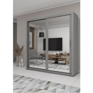 ARTI AR-08 - szafa 2d z lustrami - szary