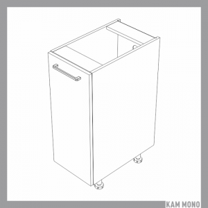 KAMMONO Fronty M4 Akryl - szafka dolna z koszem CARGO DC30