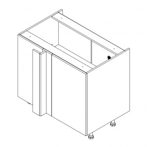 KAMMONO Fronty M4 Akryl - szafka dolna narożna pod cargo DPRP110X65 LEWA