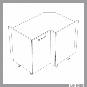 KAMMONO Fronty M4 Akryl - szafka dolna narożna DRP100X70