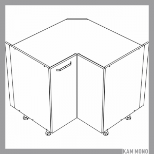 KAMMONO Fronty P4 - szafka dolna narożna DRP90