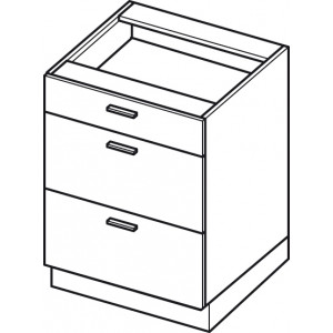 Szafka stojąca z szufladami JESSICA DS6/3