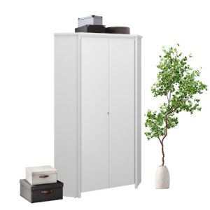 ERDEN szafa narożna 2d biały