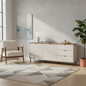 EVO komoda 2d3s kaszmir / dąb castello