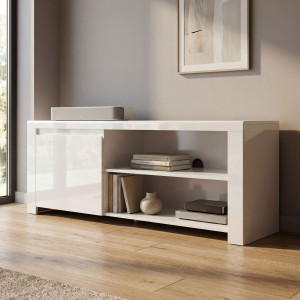 LINGO szafka RTV 1d/160 biały połysk