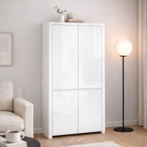 LINGO szafa 4d biały połysk