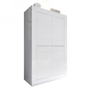 BASIC 04 KOMODA WYSOKA BIAŁY POŁYSK