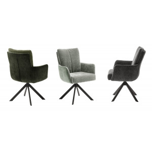 KRZESŁO OBROTOWE MALIA S PODŁOKIETNIKIEM KPL. 2 SZT