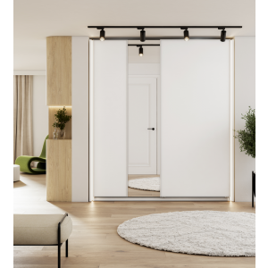 MAXI MX-04 - szafa przesuwna 2d 200 - biały