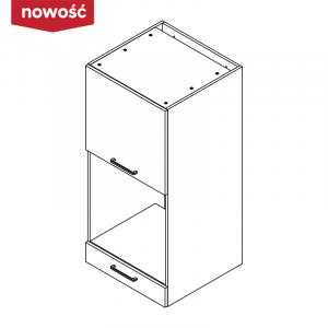 KAMMONO Fronty M4 Akryl - szafka wisząca słupek pod piekarnik nad zmywarkę lub pralkę NWPD60.1SS/71