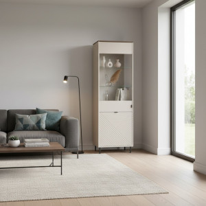 EVO witryna 1d1w kaszmir / dąb castello