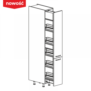 KAMMONO Klasyczne - szafka stojąca słupek gospodarczy z koszem CARGO SCMAX30