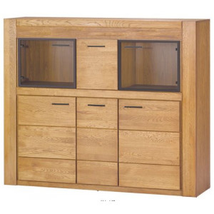  Velvet 48 dąb natura bufet z barkiem 5d