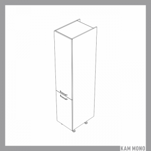 KAMMONO Fronty M4 Akryl - szafka stojąca słupek gospodarczy z drzwiami SD40D2 