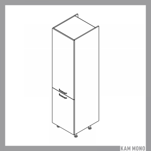 KAMMONO Fronty M4 Akryl - szafka stojąca słupek gospodarczy z drzwiami SD50D2 