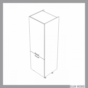 KAMMONO Fronty M4 Akryl - szafka stojąca słupek pod zabudowę lodówki SL60 