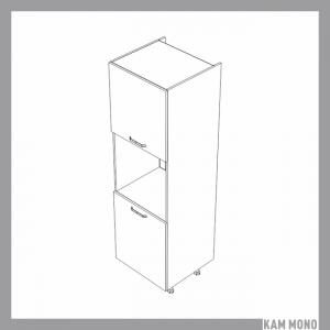 KAMMONO Fronty M4 Akryl - szafka stojąca z drzwiczkami słupek pod piekarnik SDP60/71 