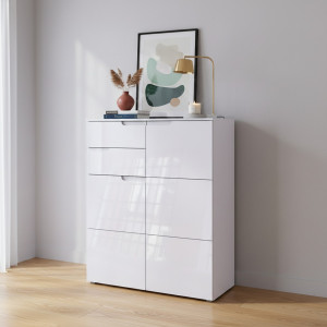 SELENE 07 BIAŁA KOMODA POŁYSK