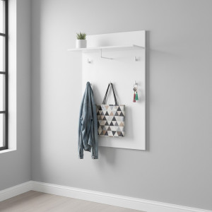 SELENE 20 BIAŁY PANEL Z WIESZAKAMI POŁYSK