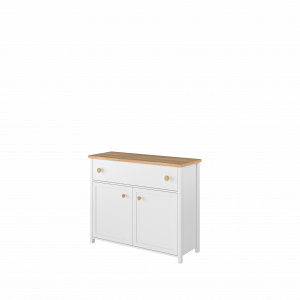 STORY SO-05 - komoda 2d1s - biały/dąb nash