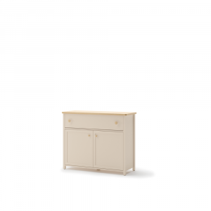 STORY SO-05 - komoda 2d1s - beż piaskowy/dąb vincenza bielona