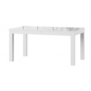 WENUS biały stół prostokątny wysoki połysk - rozkładany do 300 cm