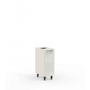 Kuchnia Vella szafka D30 CARGO stojąca z koszem Biały Połysk