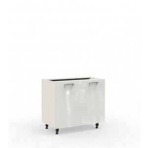 Kuchnia Vella szafka D9 stojąca 2 drzwi Biały Połysk