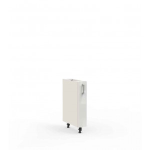 Kuchnia Vella szafka D15 CARGO stojąca z koszem Biały Połysk