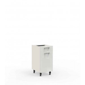 Kuchnia Vella szafka DS4/1 stojąca 1 drzwi 1 szuflada Biały Połysk