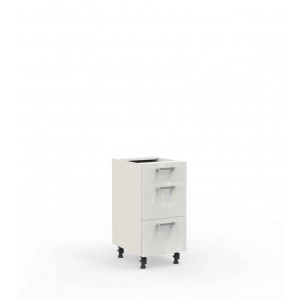 Kuchnia Vella szafka DS4/3 stojąca 3 szuflady Biały Połysk