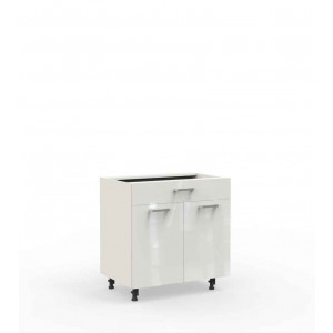 Kuchnia Vella szafka DS8/1 stojąca 2 drzwi 1 szuflada Biały Połysk