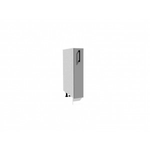 VENEZIA SZARA D15 CARGO Z KOSZEM szafka kuchenna dolna 15 - kuchnia skandynawska 