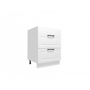 VENEZIA BIAŁA D60PCS/2 ZAŚL szafka kuchenna dolna pod płytę 60 z szufladami - kuchnia skandynawska 