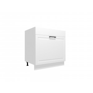 VENEZIA BIAŁA D80ZLS/1 ZAŚL. szafka kuchenna dolna 80 pod zlewozmywak z szufladą - kuchnia skandynawska 